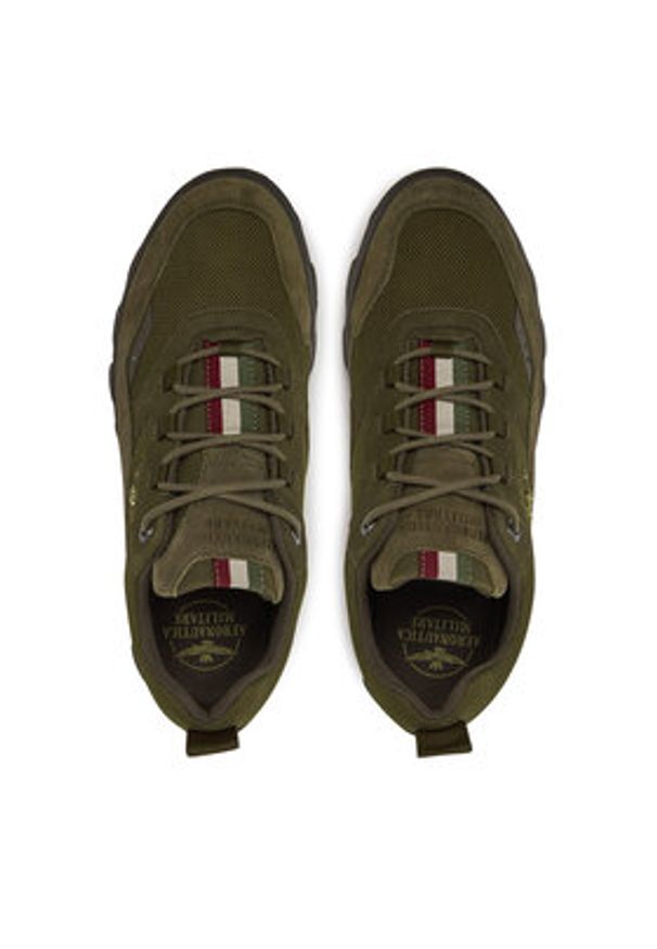 Aeronautica Militare Sneakersy 242SC253PL250 Zielony. Kolor: zielony. Materiał: zamsz, skóra