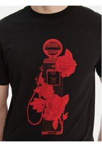 Hugo - HUGO T-Shirt Dikerd 50564024 Czarny Relaxed Fit. Kolor: czarny. Materiał: bawełna #2