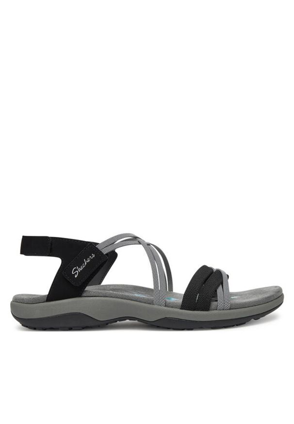 skechers - Skechers Sandały Reggae Slim-Takes Two 163112/BKCC Czarny. Kolor: czarny. Materiał: materiał