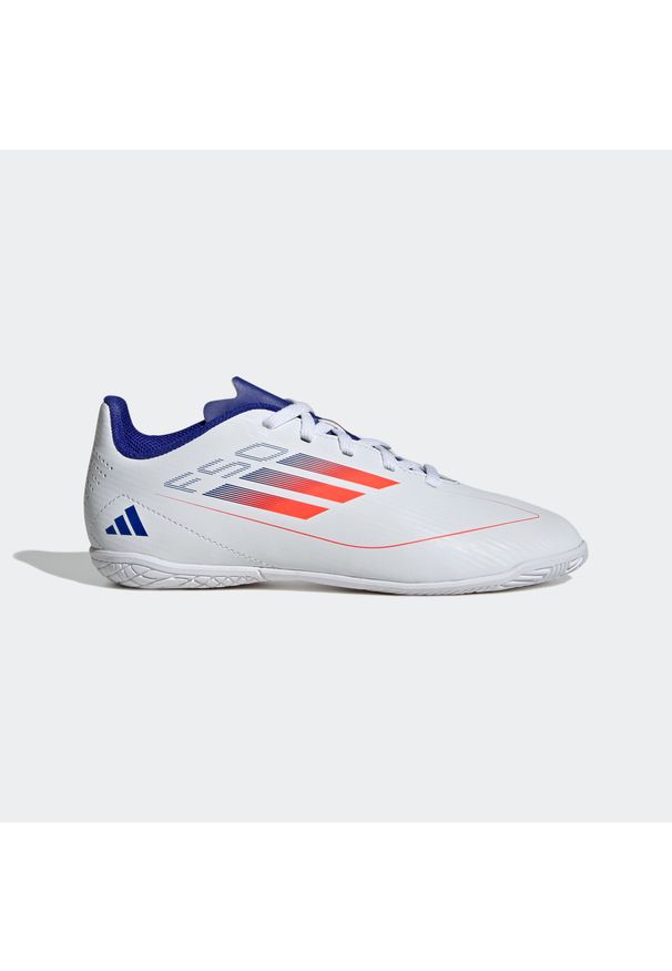 Adidas - Buty piłkarskie halowe dla dzieci ADIDAS F50 Club Futsal. Materiał: kauczuk, materiał, syntetyk. Szerokość cholewki: normalna. Sport: piłka nożna