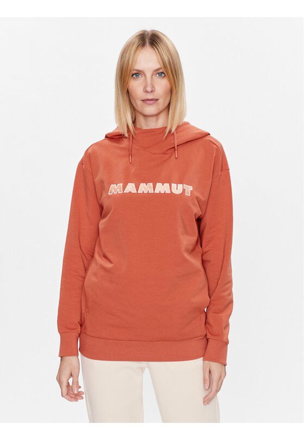 Mammut Bluza 1014-04400 Koralowy Regular Fit. Kolor: pomarańczowy. Materiał: bawełna