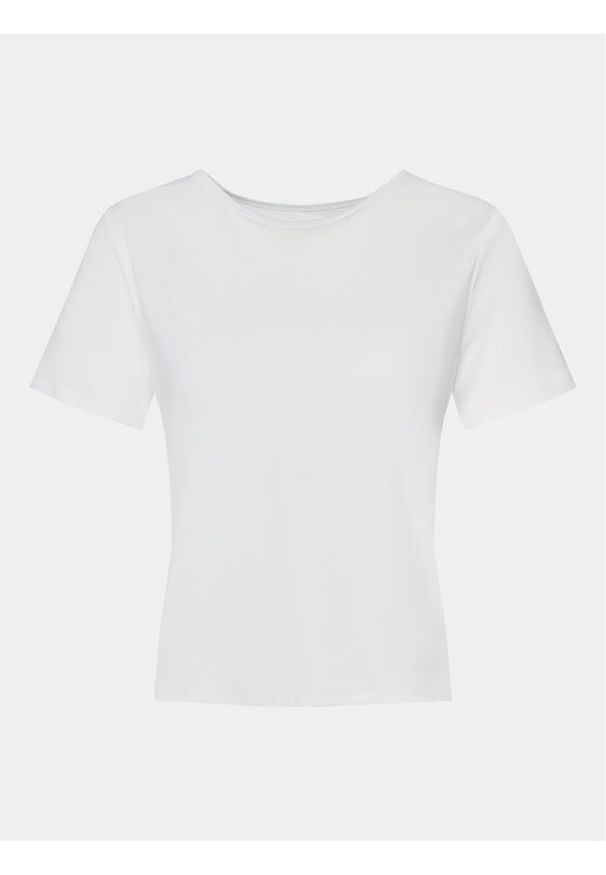 Athlecia T-Shirt Sisith W S/S Tee EA233349 Biały Regular Fit. Kolor: biały. Materiał: syntetyk