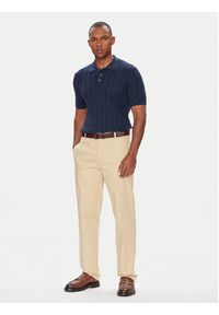Baldessarini Polo B4 50024.5232 Granatowy Slim Fit. Typ kołnierza: polo. Kolor: niebieski. Materiał: bawełna #5