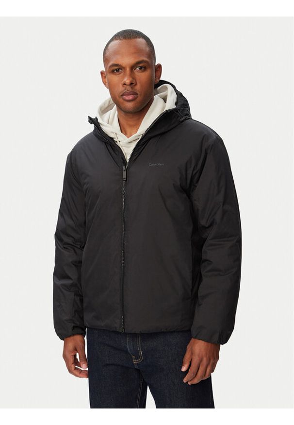 Calvin Klein Kurtka przejściowa Rxd LV04LF503G Czarny Regular Fit. Kolor: czarny. Materiał: syntetyk