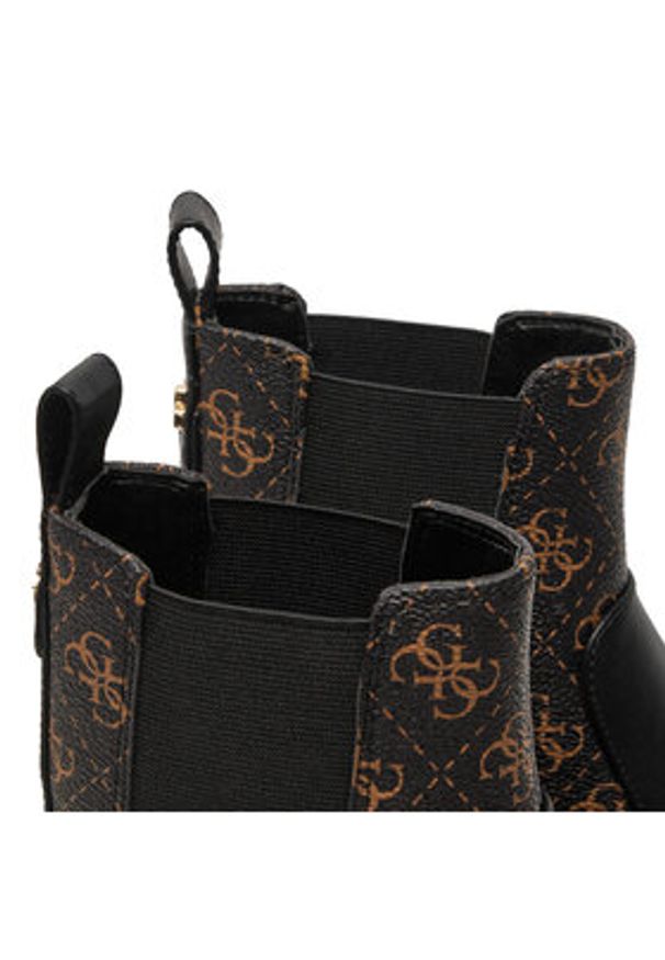 Guess Sztyblety Shuze FLTSHU ELE10 Czarny. Kolor: czarny. Materiał: skóra