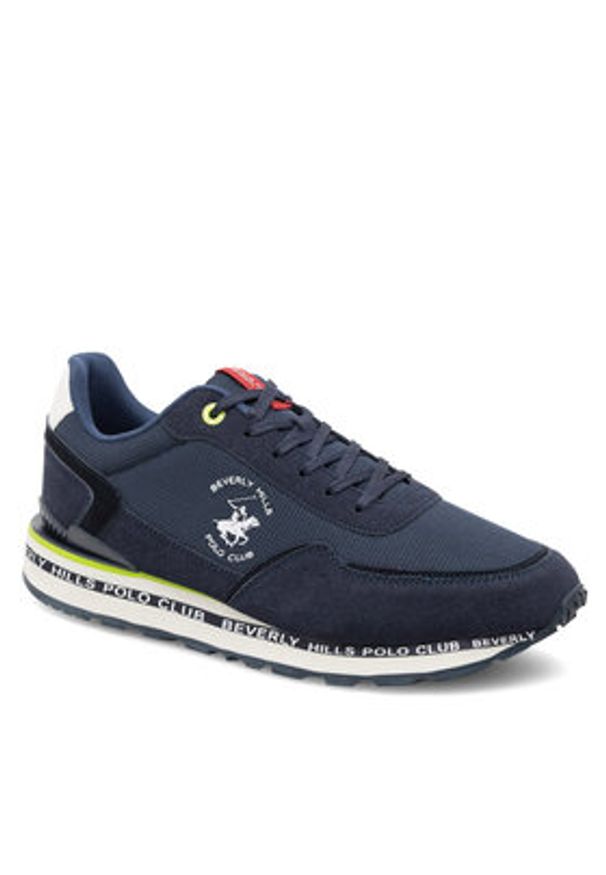 Beverly Hills Polo Club Sneakersy 23MS1016 Granatowy. Kolor: niebieski. Materiał: materiał