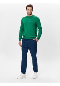 United Colors of Benetton - United Colors Of Benetton Spodnie materiałowe 4UN4UF01N Niebieski Slim Fit. Kolor: niebieski. Materiał: materiał, bawełna