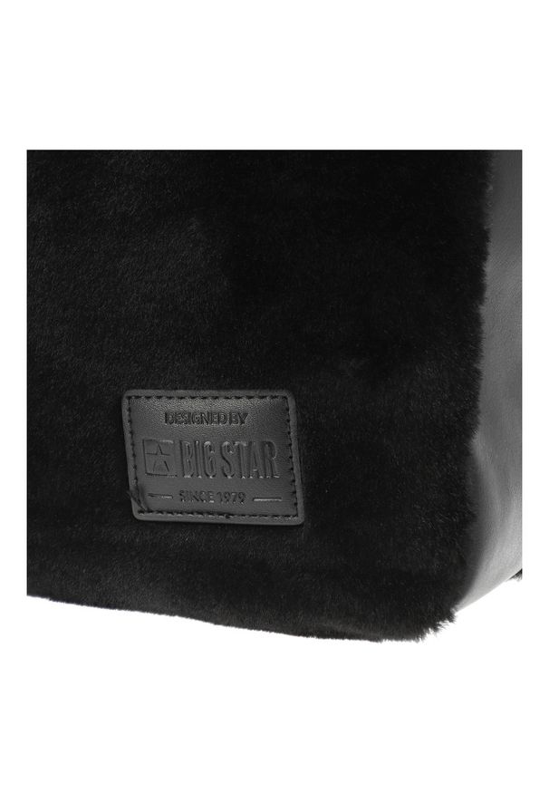 Big-Star - Czarna Torebka Big Star Modna Shopperka Damska. Kolor: czarny. Styl: elegancki, klasyczny, casual. Rodzaj torebki: na ramię