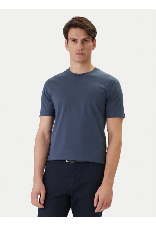 BOSS T-Shirt Thompson 01 50468347 Niebieski Regular Fit. Kolor: niebieski. Materiał: bawełna