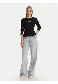 Guess Jeans T-Shirt W6RP22 KA0H1 Czarny Slim Fit. Kolor: czarny. Materiał: bawełna #5