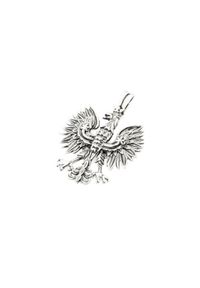 Polcarat Design - Wisiorek srebrny oksydowany Orzeł średni W2 1656. Materiał: srebrne. Kolor: srebrny