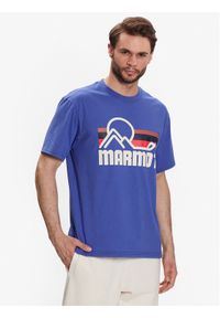 Marmot T-Shirt Coastal Tee SS M14253 Niebieski Regular Fit. Kolor: niebieski. Materiał: syntetyk #1
