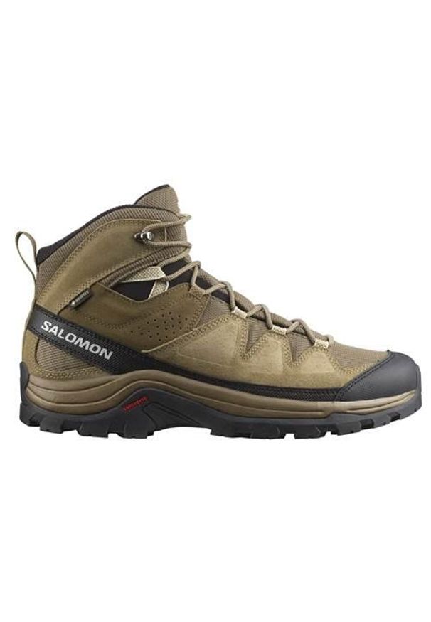 salomon - Buty trekkingowe męskie Salomon Quest Rove Mid Gtx. Wysokość cholewki: za kostkę. Zapięcie: sznurówki. Kolor: brązowy. Materiał: guma, materiał, tkanina, syntetyk. Szerokość cholewki: normalna