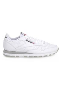 Reebok - Buty na co dzień męskie REEBOK CLASSIC LEATHER skóra. Okazja: na co dzień. Zapięcie: sznurówki. Kolor: biały. Materiał: skóra. Szerokość cholewki: normalna. Model: Reebok Classic. Sport: turystyka piesza