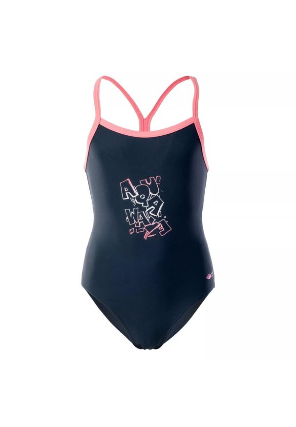 AquaWave - Dziewczęcy jednoczęściowy kostium kąpielowy Aquawave Velanti. Kolor: niebieski