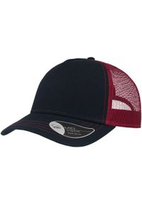 ATLANTIS - Rapper Canvas 5 Panel Trucker Cap. Kolor: czerwony, brązowy, niebieski, wielokolorowy