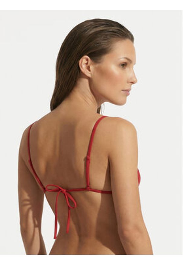 Hugo - HUGO Góra od bikini Original 50555660 Czerwony Regular Fit. Kolor: czerwony. Materiał: syntetyk