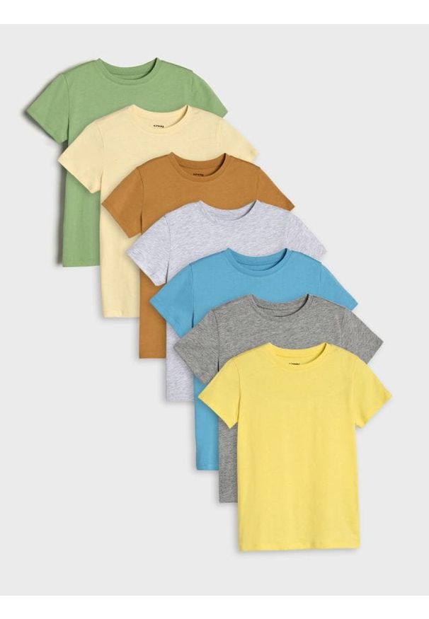 Sinsay - Koszulki 7 pack - wielobarwny