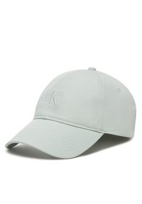 Calvin Klein Jeans Czapka z daszkiem Embroidered Monogram Cap LV04K5024G Szary. Kolor: szary. Materiał: bawełna, materiał