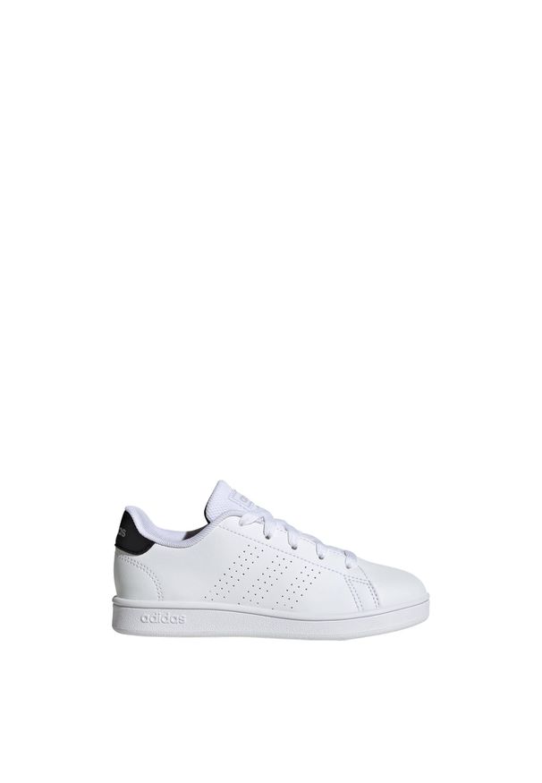 Adidas - Advantage Lifestyle Court Lace Shoes. Kolor: biały, wielokolorowy, czarny, szary. Materiał: materiał. Model: Adidas Advantage