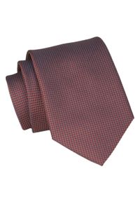 Alties - Krawat - ALTIES - Miedziano Brązowy, Drobny Wzór. Kolor: brązowy, beżowy, wielokolorowy. Materiał: tkanina. Styl: elegancki, wizytowy