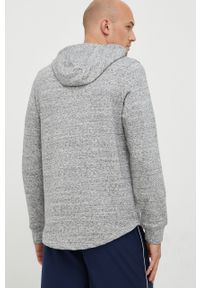 Under Armour bluza 1370401 męska kolor szary z kapturem z nadrukiem. Okazja: na co dzień. Typ kołnierza: kaptur. Kolor: szary. Wzór: nadruk. Styl: casual #2