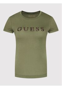 Guess T-Shirt Kimetz W1BI06 JA911 Zielony Regular Fit. Kolor: zielony. Materiał: bawełna #5