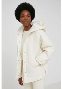 Answear Lab kurtka damska kolor biały przejściowa oversize. Typ kołnierza: kaptur. Kolor: biały. Długość rękawa: raglanowy rękaw. Styl: wakacyjny