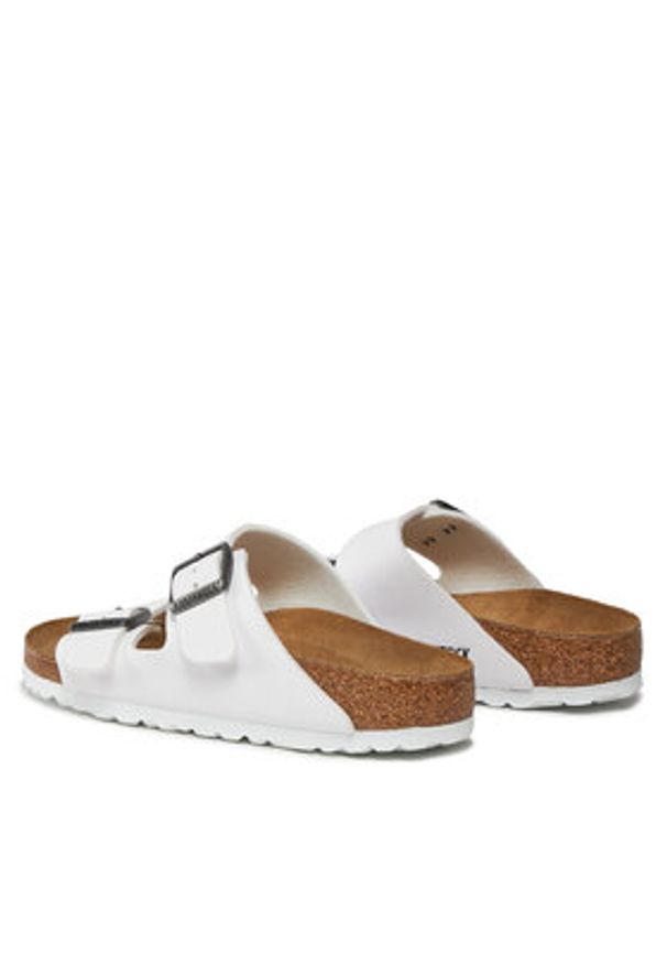 Birkenstock Klapki Arizona Birko-Flor 552683 Biały. Kolor: biały. Materiał: skóra