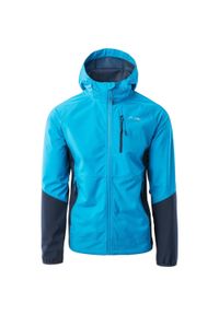 Męska przejściowa kurtka softshell Elbrus Envisat. Kolor: niebieski. Materiał: softshell