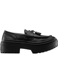 Buty sportowe Converse Chuck Taylor All Star Lugged Heel Loafer. Kolor: czarny. Materiał: materiał, skóra ekologiczna. Styl: sportowy. Model: Converse All Star #1