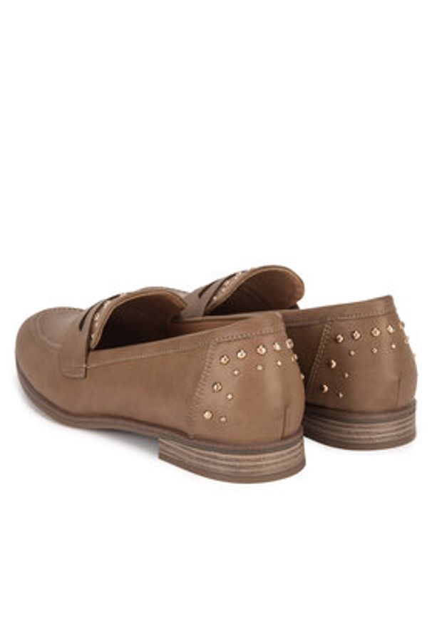 Jenny Fairy Mokasyny WS10002-04 Beżowy. Kolor: beżowy. Materiał: skóra