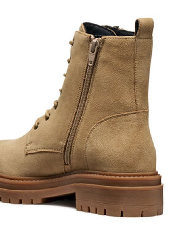 Geox Trapery D Iridea D16HRF 00022 C5010 Beżowy. Kolor: beżowy. Materiał: skóra, zamsz