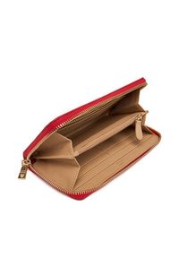 Love Moschino - LOVE MOSCHINO Duży Portfel Damski JC5700PP1NLD0500 Czerwony. Kolor: czerwony. Materiał: skóra