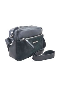 Barberini's - Listonoszka skórzana BARBERINI'S czarna 788/1-1. Kolor: czarny. Wzór: aplikacja. Materiał: skórzane. Styl: casual, elegancki, klasyczny, wizytowy #1