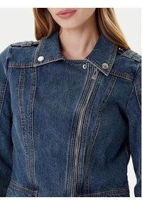 Morgan Kurtka jeansowa 252-GPERF Granatowy Regular Fit. Kolor: niebieski. Materiał: bawełna