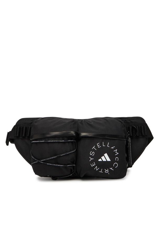 Adidas by Stella McCartney - adidas by Stella McCartney Saszetka nerka Bum IW1618 Czarny. Kolor: czarny. Materiał: materiał