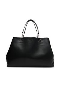 Emporio Armani Torebka EW001001 AF18673 UC001 Czarny. Kolor: czarny. Materiał: skórzane