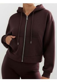 Sinsay - Rozpinana bluza z kapturem - czerwony. Typ kołnierza: kaptur. Kolor: czerwony #1