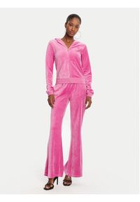Juicy Couture Spodnie dresowe Caisa JCSEBJ008G Różowy Slim Fit. Kolor: różowy. Materiał: bawełna #4