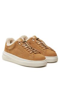 Guess Sneakersy Elbina FLFELB SUE12 Brązowy. Kolor: brązowy. Materiał: skóra #3