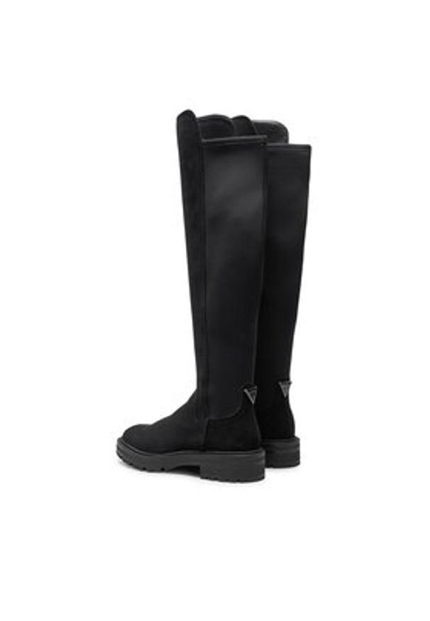 Guess Kozaki Carmen FLFCAR SUE11 Czarny. Kolor: czarny. Materiał: zamsz, skóra