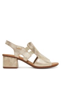 Sandały Rieker. Kolor: złoty #1