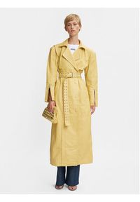 GESTUZ - Gestuz Trencz Elly 10908974 Żółty Regular Fit. Kolor: żółty. Materiał: skóra #7