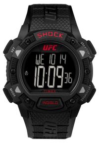 Timex - TIMEX ZEGAREK UFC Core TW4B27400. Rodzaj zegarka: cyfrowe. Materiał: tworzywo sztuczne. Styl: sportowy