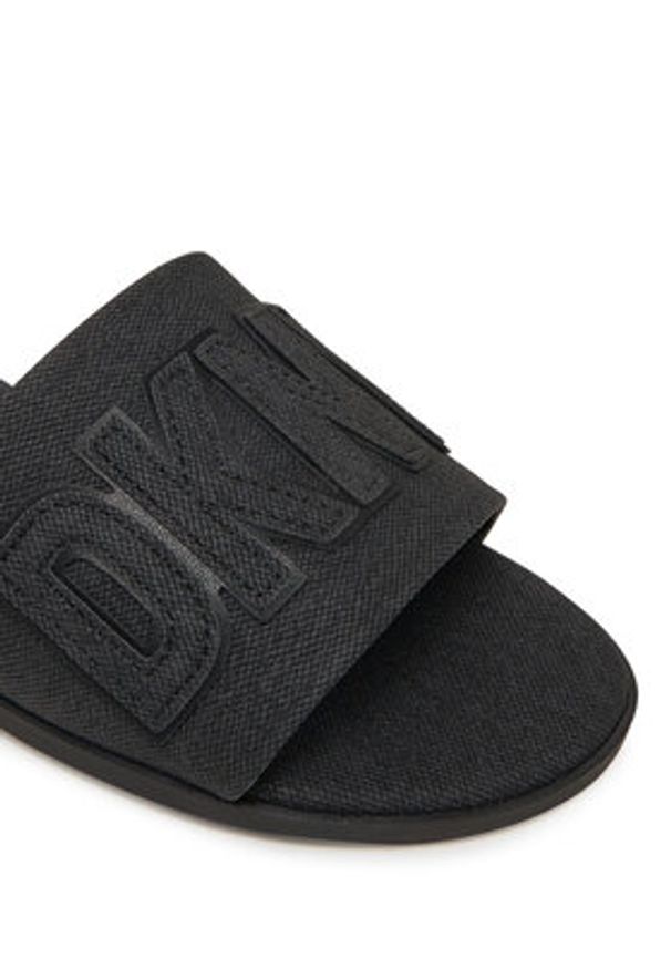 DKNY Klapki Willow K1500528 Czarny. Kolor: czarny. Materiał: materiał