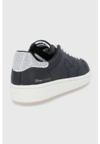 MOA Concept Buty skórzane kolor czarny na płaskiej podeszwie. Nosek buta: okrągły. Zapięcie: sznurówki. Kolor: czarny. Materiał: skóra. Obcas: na płaskiej podeszwie
