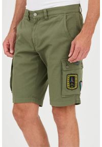 Aeronautica Militare - AERONAUTICA MILITARE Zielone męskie bermudy Frecce Tricolori, Rozmiar XXL. Kolor: zielony #6