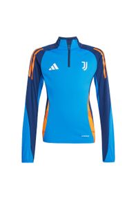 Adidas - Bluza Juventus Tiro 24 Competition Training Kids. Kolor: niebieski. Materiał: dresówka, materiał. Sport: piłka nożna
