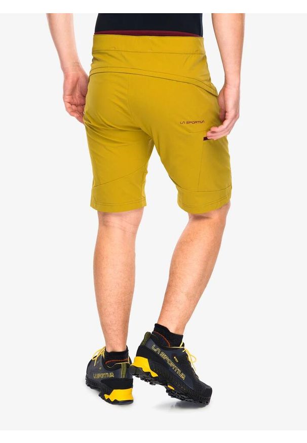 LA SPORTIVA - Spodenki turystyczne męskie La Sportiva West Crest Shorts. Kolor: żółty